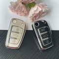 Pikkukuva 2 / 10: Auton Flip Key Case Key Cover Shell -kuori GOLD TRIM-GREY GOLD TRIM-GREY Gold Trim-Grey