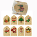 Miniatyrbillede 1 af 10: 250/300 STK Glædelig Jul Stickers Xmas Forseglingsmærke 5 5 5