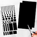 Miniatyrbillede 7 af 10: 10 STK Auto Stickers Blackout Stickers B(FULD SHADING) B(FULD B(full shading)