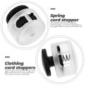 Miniatyrbillede 4 af 10: 50 stk Snørebånd Reb Clamp HVID 50 STK 50 STK White 50Pcs-50Pcs