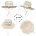 Miniatyrbillede 2 af 10: Bucket Hat Beach Cap SORT black