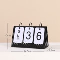 Miniatyrbillede 2 af 6: Jernkalenderbord Mesh Hole Kalender Skrivebordskalender