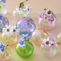 Miniatyrbilde 7 av 10: Innvendig glassvase Iriserende ballvaser GRØNN S S green S-S