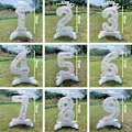Miniatyrbilde 2 av 10: 2stk kronestående digital ballong NUMMER-9 NUMMER-9 Number-9