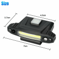 Miniatyrbillede 2 af 10: COB Induktion Hat Clip Light Cap Led Clip-On pandelampe