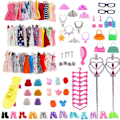 Pikkukuva 7 / 10: 1 set Random Nukke Vaatteet Asusteet Kengät Mekko 99 KPL 99 KPL 99PCS