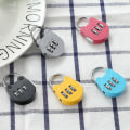 Miniatyrbilde 8 av 10: 4STK Hengelås Kodelås SØLV 4STK 4STK Silver 4Pcs-4Pcs