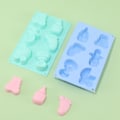 Miniatyrbillede 3 af 5: 4 stk Fest Silikone Forme 3D Bageform Silikone