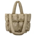 Pikkukuva 1 / 10: Pehmuste Kangaskassi Puffer tikattu olkalaukku KHAKI Khaki