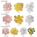 Pikkukuva 10 / 10: 200 kpl Paper Confetti Paperijätteet KULLAINEN VIISIPOIKKAINEN TÄHTI Gold Five-pointed Star-Five-pointed Star
