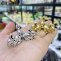 Miniatyrbillede 8 af 8: Kanin Display Stand Holder Krystalkugle Base GULD Gold