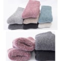 Miniatyrbillede 9 af 10: Termiske lange strømper Cashmere uldstrømper SORT black