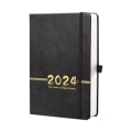 Miniatyrbillede 1 af 8: Engelsk kalender Notebook Plan Notesbog SORT Black
