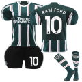 Miniatyrbilde 1 av 2: 23-24 Manchester United Borte Fotballdrakt Barn Nr. 10 Rashford 26