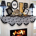 Miniatyrbild 8 av 10: Cobweb Duk Bat Table Runner STYLE 2 STYLE 2 Style 2