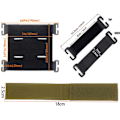 Miniatyrbillede 2 af 10: Molle Patches Fastgørelseskrog SORT STYLE 3 STYLE 3 Black Style 3-Style 3