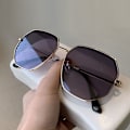 Miniatyrbilde 3 av 10: Hexagon Solbriller Polygon Shades GOLD-GRADIENT GRÅ Gold-Gradient Gray