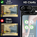Miniatyrbilde 9 av 10: 4stk Phone Flim Back Screen Cover SORT SORT Black