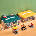 Miniatyrbillede 7 af 8: Legetøj Opbevaringsboks Diverse Container GRØN 2 LAG 2 LAG Green 2 layer-2 layer