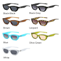 Miniatyrbillede 2 af 10: Cat Eye Solbriller Star Y2K Solbriller SORT-SORT SORT-SORT Black-Black