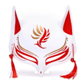 Miniatyrbillede 4 af 10: Foxes Mask Masquerade Mask TYPE E TYPE E Type E