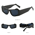 Miniatyrbillede 9 af 10: Cat Eye Solbriller Solbriller til Damer SORT-SORT SORT-SORT Black-Black