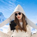 Miniatyrbild 6 av 9: Huvudduk Hood Scarf Hooded GRÅ Grey
