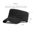 Miniatyrbillede 3 af 10: Army Hat Solhat SORT A A Black A-A