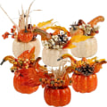 Miniatyrbillede 3 af 10: 4 stk Thanksgiving-græskar Halloween-græskar TYPE A TYPE A Type A