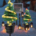 Miniatyrbillede 8 af 9: Solar Juletræ Jule LED Lys Træ VARM LYS VARM WARM LIGHT