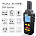 Miniatyrbillede 7 af 8: EMF Meter Radiation Detector Meter LCD EMF Detektor