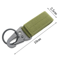 Miniatyrbild 3 av 10: 2st Webbing Hängande Spänne Nyckelring ARMY GREEN Army Green