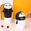Miniatyrbillede 4 af 10: Desktop skraldespand Penguin skraldespand SORT Black
