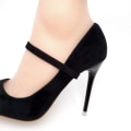 Miniatyrbillede 7 af 10: Anti-Løs Sko Bælte Faste Sko Rem SUEDE SORT SUEDE SORT suede black