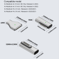 Miniatyrbilde 5 av 10: Type-C Hunn til Magsafe 3 Converter USB-C magnetisk adapter Side Bend