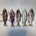 Miniatyrbilde 8 av 9: 2 Seksjon Minnow Baits Fiskekroker D D D