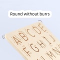 Miniatyrbillede 4 af 6: Notched Pen Carrier Letters Practicing Board Alphabet Tracing
