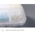 Miniatyrbillede 8 af 10: 2 STK 12 Grid Pills Box Daglig Pille Etui PEACOCK BLÅ Peacock Blue