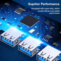 Miniatyrbilde 4 av 10: Usb 3.0 Hub Type-C Splitter TYPE-C LYS GRÅ TYPE-C LYS GRÅ Type-C Light Grey