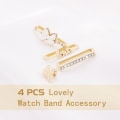 Miniatyrbild 6 av 7: Watch Band Ornament Dekorativ Ring GULD HJÄRTAFORMAD gold heart-shaped-heart-shaped