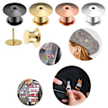 Miniatyrbillede 5 af 10: 30 STK Badge Spænde Broche Tryklås SORT black