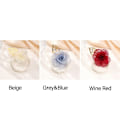 Miniatyrbild 3 av 8: 2ST Brud handled Blomma Rose Armband VIN RÖTT Wine Red
