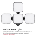 Miniatyrbilde 2 av 10: LED videolys 6500K utfyllingslampe 2 STK 2 STK 2pcs