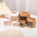 Miniatyrbillede 4 af 10: Slikkageæsker Emballage Papirposer BRUN 10X10X10CM Brown 10x10x10cm