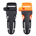 Miniatyrbillede 7 af 10: 5 stk Side Release Spænde Survival Whistle Spænder SORT Black