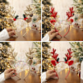 Pikkukuva 6 / 10: 2kpl Joulupääpanta Xmas Päähineet PUNAINEN TYYPPI A TYYPPI A Red Type A-Type A