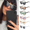 Miniatyrbillede 10 af 10: Kvinder Cat Eye solbriller Oversize nuancer LEOPARD Leopard