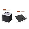 Miniatyrbild 2 av 10: Canvas Förvaring Folding Box KAFFE coffee