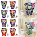 Miniatyrbillede 8 af 10: 3D pop-up buket papirblomster 2 2 2