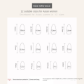 Miniatyrbilde 2 av 10: 24stk False Nails Long Mandel W524 W524 W524